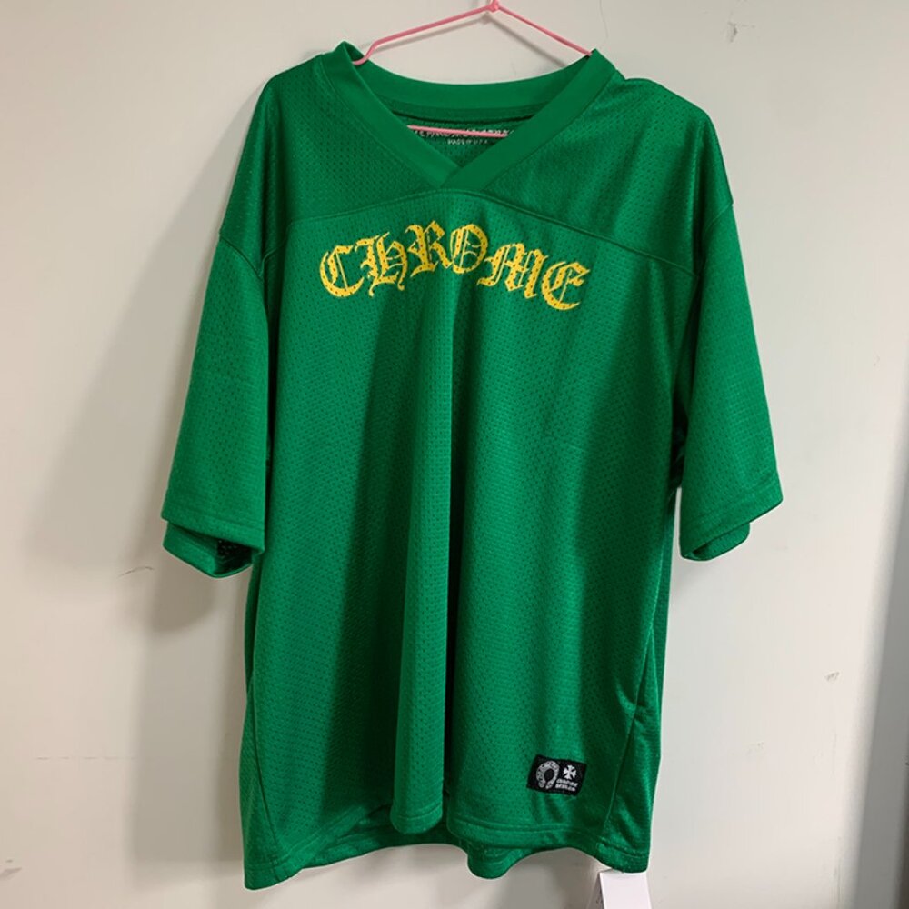 Chrome Hearts Green Short Sleeve Sports Mesh T-Shirt - Picture 1 of 8